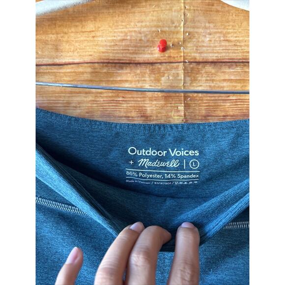 Madewell x Outdoor Voices Teal Color Blocked Leggings Size L - Picture 4 of 6